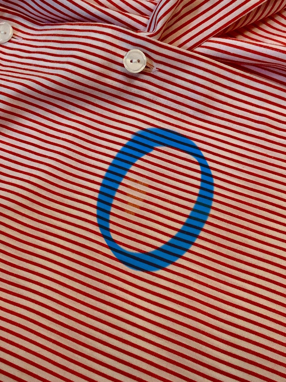 Impressions Striped Red Embroidered Long-Sleeve Button-Up Shirt - Picture 10 of 10
